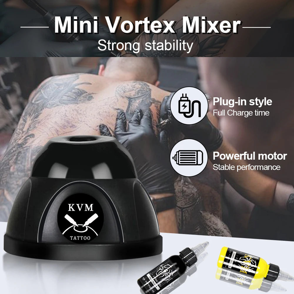 Mini Vortex Shaker Mixer – 7000RPM Tattoo Ink & Nail Polish Mixer with Non-Slip Base, Tattoo Supplies Stirrer