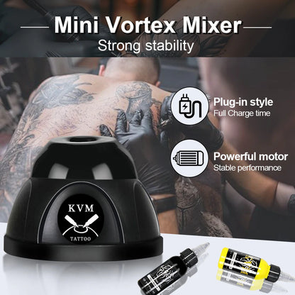 Mini Vortex Shaker Mixer – 7000RPM Tattoo Ink & Nail Polish Mixer with Non-Slip Base, Tattoo Supplies Stirrer