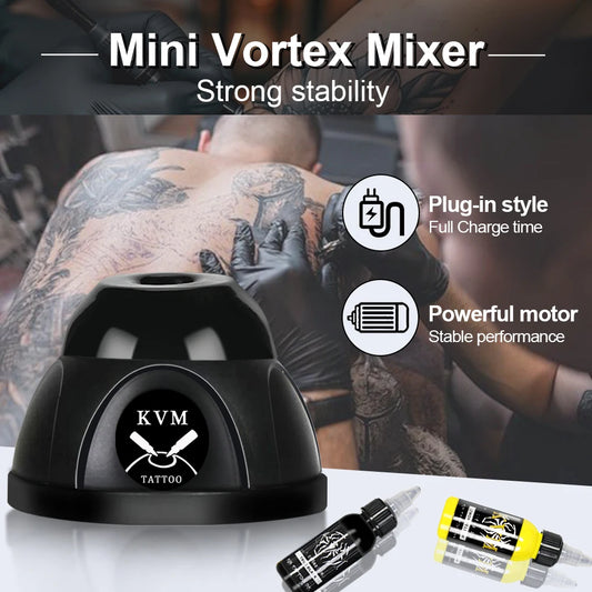 Mini Vortex Shaker Mixer – 7000RPM Tattoo Ink & Nail Polish Mixer with Non-Slip Base, Tattoo Supplies Stirrer