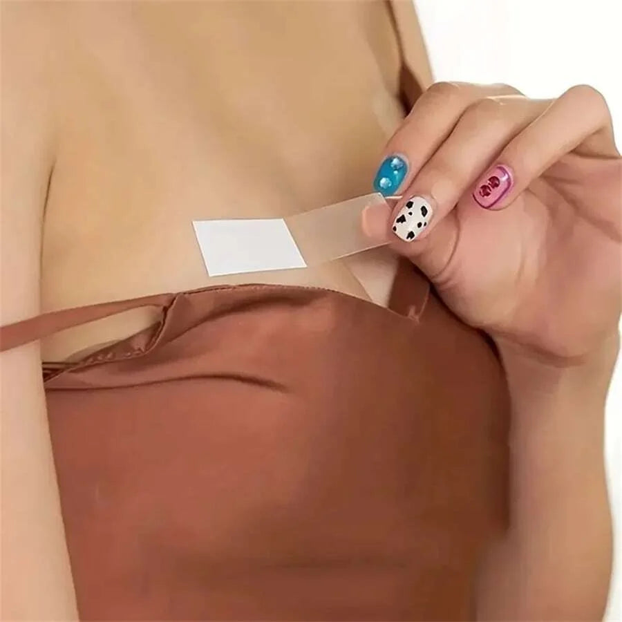 36-Piece Clear Double-Sided Fashion Tape - Strong Adhesive Clothing and Body Tape for Dresses, Fabrics & Strapless Outfits