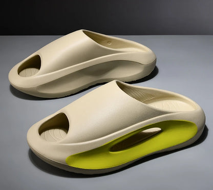Summer Thick Sole Slippers for Men & Women – Soft EVA Indoor Slides, Beach Sandals & Flip Flops