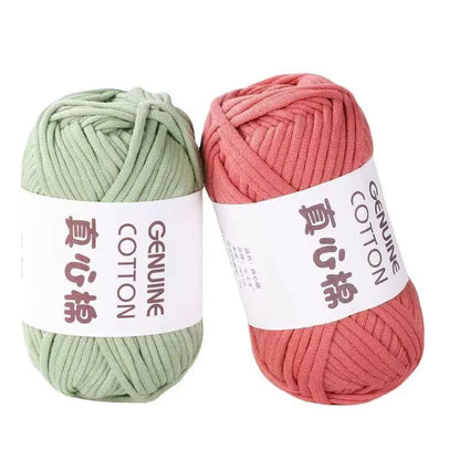 50g Genuine Cotton Yarn - Easy-to-Use Crochet Yarn for Beginners, Hand Knitting & DIY Projects (Scarves, Blankets, Hats, Clothes)