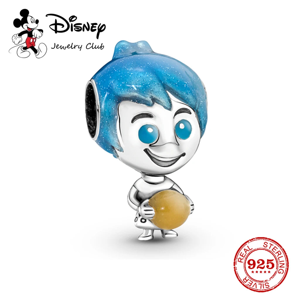 New 925 Sterling Silver Mickey Minnie Vinnie Charm – Beaded Fit for Original Pendant Bracelet, DIY Ladies Jewelry