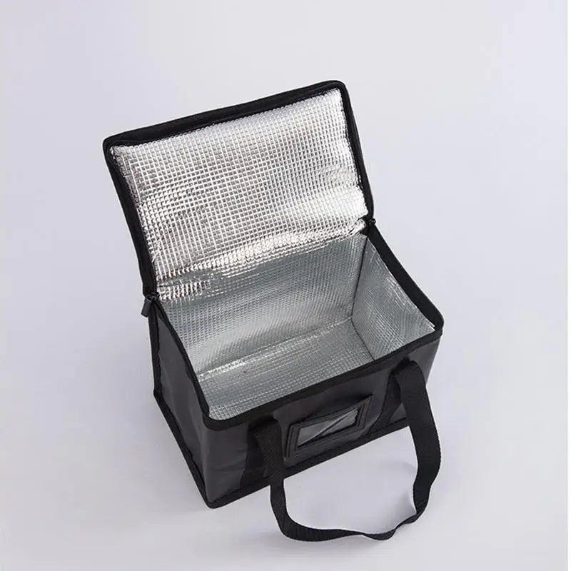 Portable Large Insulated Food Delivery Bag – Thermal Pizza & Takeaway Cooler, Warm Food Storage Tote for Camping, Picnic & Drink Carrier Bag