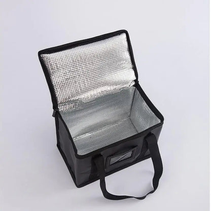 Portable Large Insulated Food Delivery Bag – Thermal Pizza & Takeaway Cooler, Warm Food Storage Tote for Camping, Picnic & Drink Carrier Bag