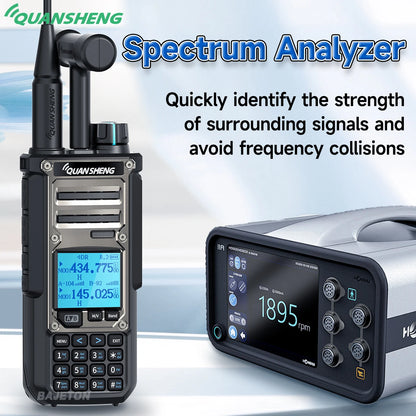 Quansheng TK11-8 10W Walkie Talkie - Dual-Receive CB Radio with 27MHz, CW/LSB, LW/MW/SW, NOAA, and USB-C Charging for UV-K5-8 and TK-11-5