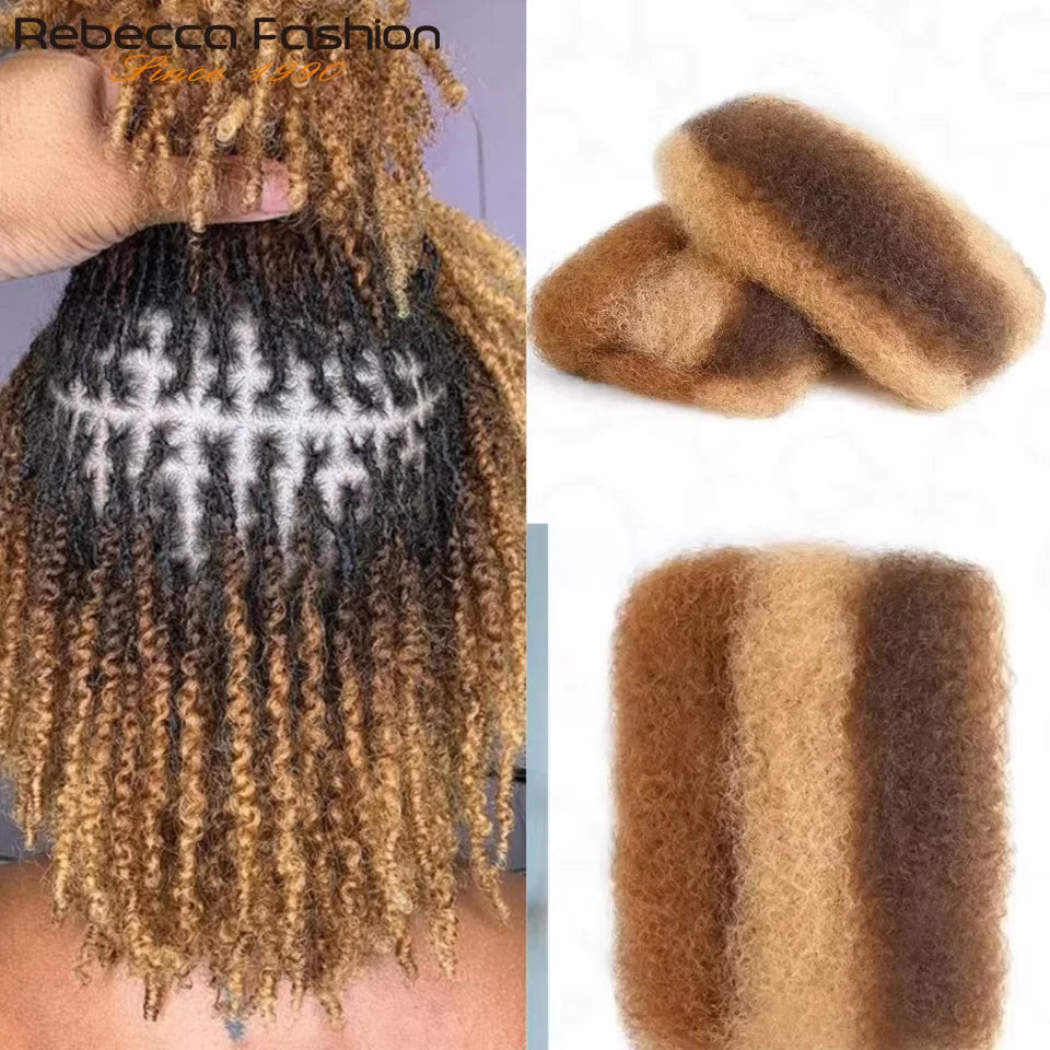 Highlight Afro Kinky Curly Bulk Hair 50g – Virgin Remy Human Hair for Braids, Dreadlocks & Natural Styling No Attachment