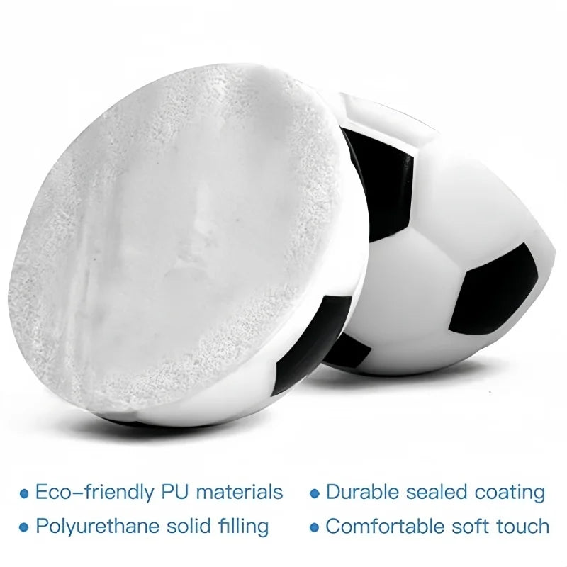 12pcs Soft Foam Sports Balls – Stress Relief Soccer, Basketball, Baseball & Tennis Toys