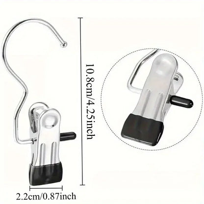 Stainless Steel Laundry Clips - 10/20/30PCS Portable Clothes Pegs for Hanging Clothes, Socks & Pants