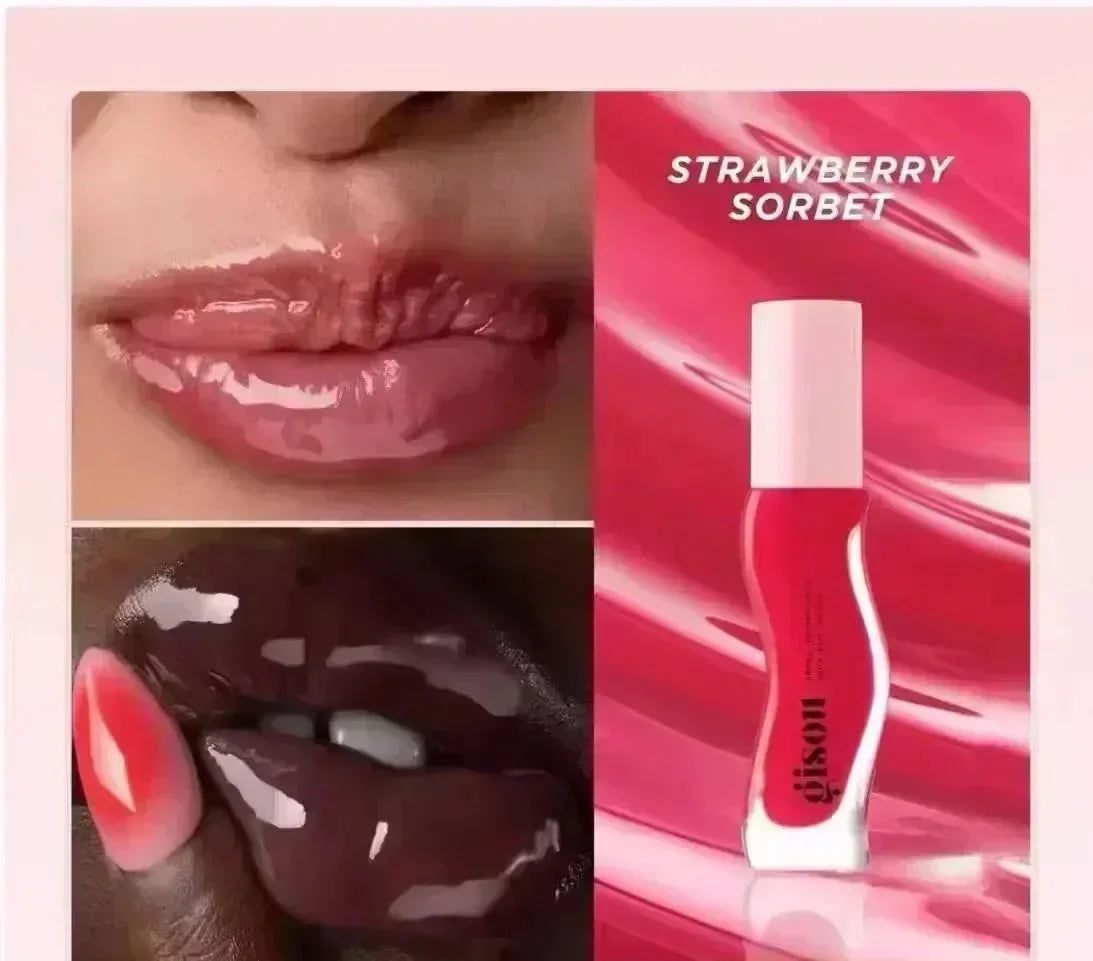 Gisou Autumn/Winter Limited Edition Lip Oil Gloss — Long-Lasting Moisturizing, Plumping & Exfoliating Milky Mocha Lip Care