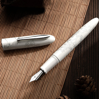 Hongdian N23 Rabbit Year Limited Edition Fountain Pen – Gold Carving High-End Writing Pen for Students & Office Gifts