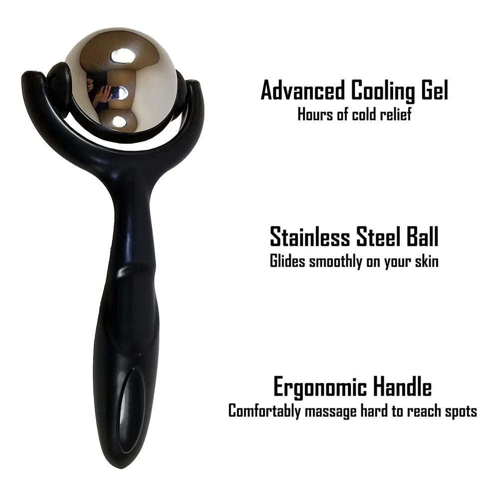 Deep Tissue Massage Ball Roller — Sore Muscle Relief for Neck, Back, Feet & Plantar Fasciitis