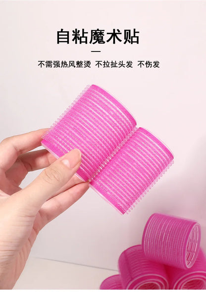 28pcs Hair Roller Set – 18 Plastic Self-Grip Curlers in 3 Sizes with 10 Metal Clips for DIY Hairdressing