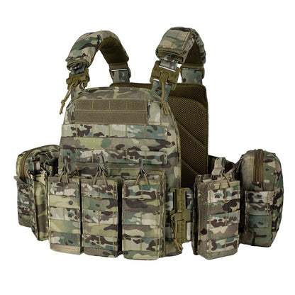 YAKEDA Quick Disassembly 6094 Training Vest – Adjustable Protective Airsoft Plate Carrier Chest Rig