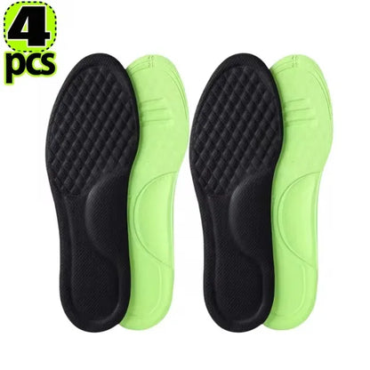 Memory Foam Orthopedic Shoe Insoles – Soft Deodorizing & Sweat-Absorbing Antibacterial Sports Insoles (2/12 Pairs) Shoe Comfort Inserts