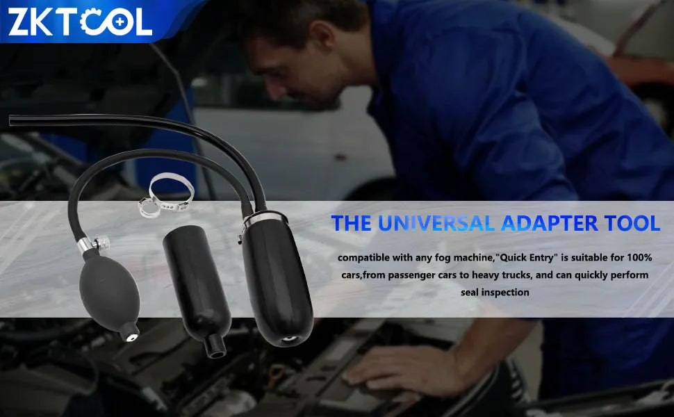 Universal Easy Intake Adapter | Quick Seal Entrance for Smoke Leak Detector & Airbag Diagnostic Tool