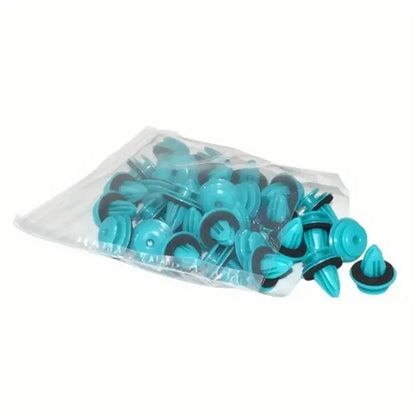 Auto Door Panel Clips with Seal Rings - Car Fastener Rivet Retainers for Interior & Bumper Repair