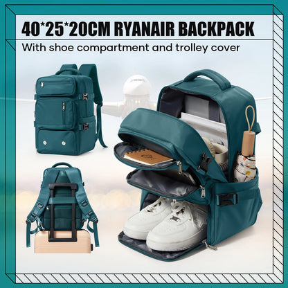 Travel Backpack 40x20x25cm – Airplane Cabin Bag, Anti-Theft Laptop Bag for Men & Women Sports & Trekking