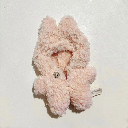 17cm Mini Plush Doll Clothes – Outfit Accessories for Kpop EXO Labubu Idol V1/V2, Cartoon Bear Hat & Bow Clothing Gift