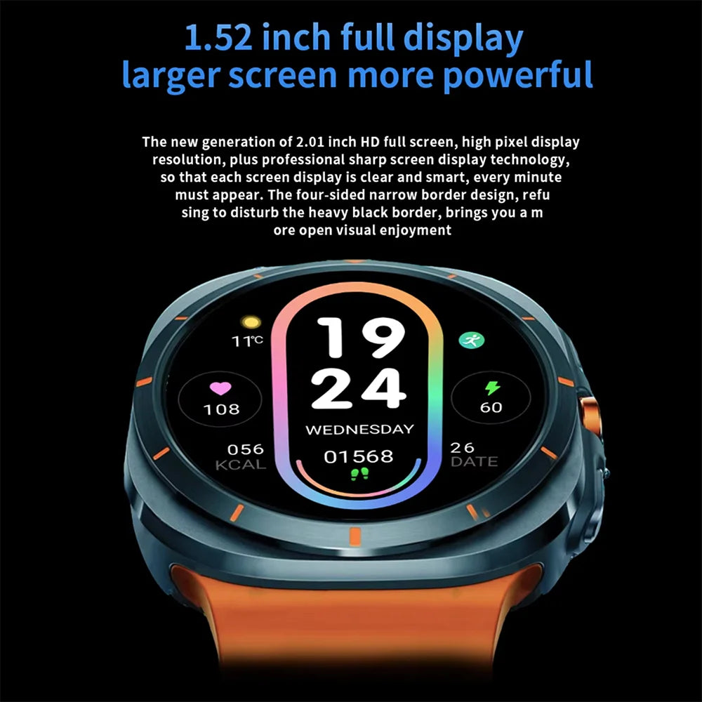 G.L Wear 2025 Men’s Smartwatch – Heart Rate, Fitness Tracking, Bluetooth Calling & Pedometer