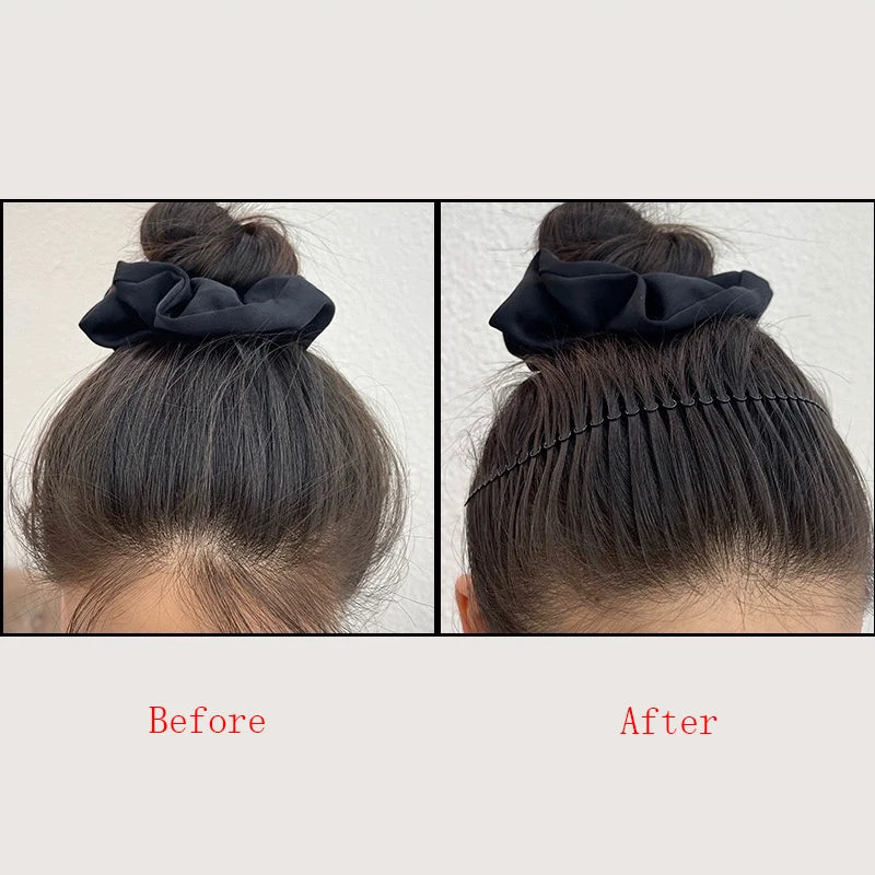 AWAYTR Women's Invisible Broken Hair Hairpin - Tiara Tools Roll Curve Needle Bangs Fixed Insert Comb - Styling Accessories