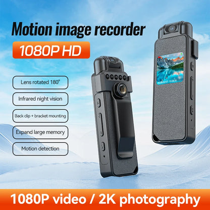 1080P Mini Cycling Camera - Compact Sports DV DVR Audio Video Recorder with Back Clip for Cycling, Riding and Outdoor Use