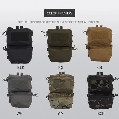 V5 FCPC Tactical Vest Backplate – Military Airsoft Hunting Plate Carrier with Sub-Package, Double Mag & Sundries Pouch