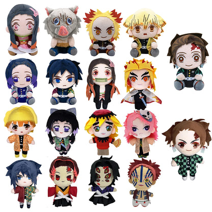 Demon Slayer 20cm Plush Toy – Anime Character Stuffed Doll for Kids Birthday & Christmas Gift