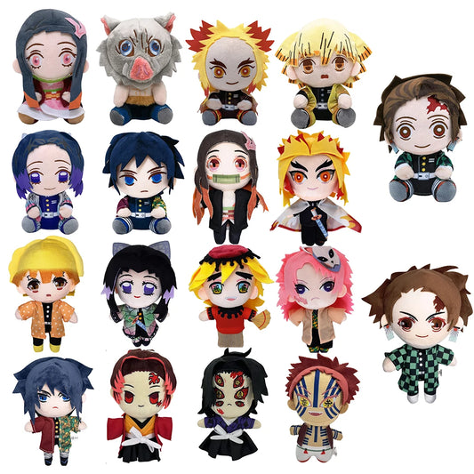 Demon Slayer 20cm Plush Toy – Anime Character Stuffed Doll for Kids Birthday & Christmas Gift