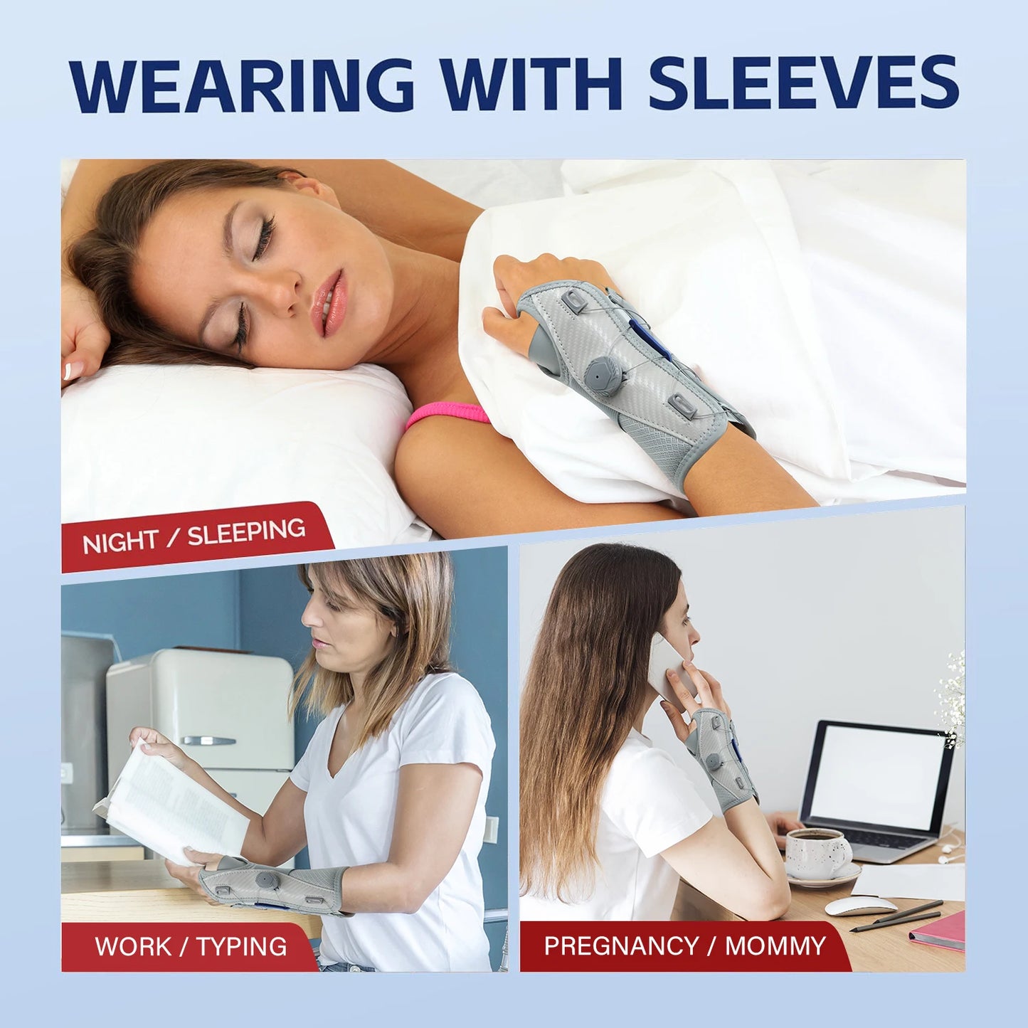 Adjustable Wrist Brace - Carpal Tunnel, Tendonitis & Sprain Support for Men and Women