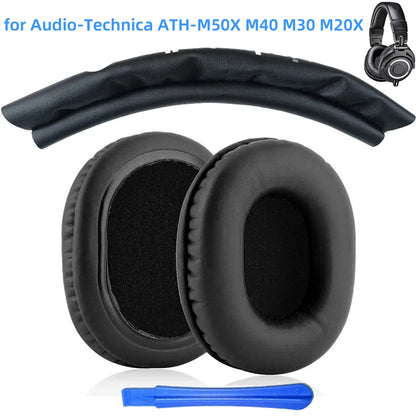 KUTOU Replacement Ear Pads for Audio Technica ATH M50X/M70/M40X/M30X & 7506 – Soft Cushion Covers