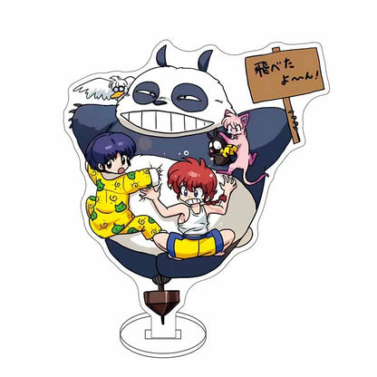 Ranma 1/2 Acrylic Stand Figure — 15cm Tendou, Akane, Hibiki & Ryoga Anime Model Plate, Cartoon Doll for Bedroom Display
