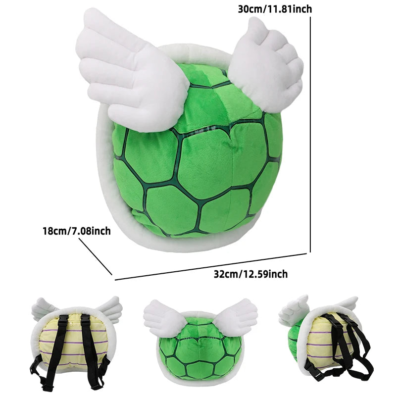 17 Styles Mario & Pokemon Plush Backpack – Koopa, Charizard, Mimikyu, Eevee, Snorlax, Gengar, Mew Turtle Shell Stuffed Toy Bag