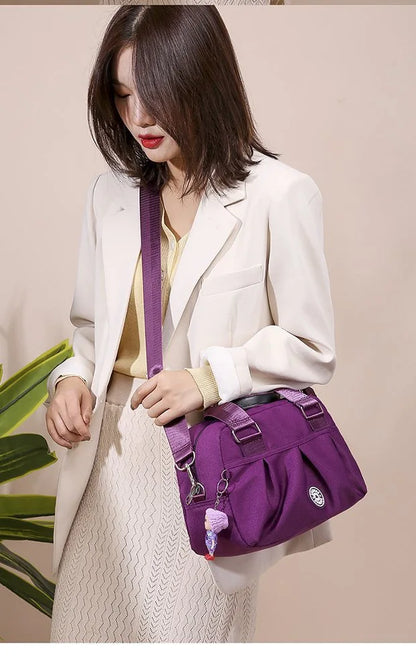 Women’s Nylon Waterproof Messenger Bag – Casual Crossbody & Shoulder Handbag, High-Quality Multifunctional Bag