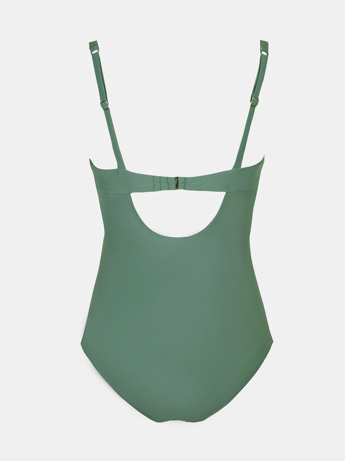 Cupshe Square Neck Drawstring One-Piece Swimsuit – Sexy Back Hook Monokini Beachwear for Women