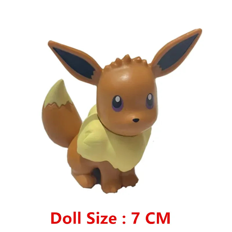 Pokemon Anime Figures – Pikachu, Eevee, Gengar & More Cartoon Action Model Toys for Kids, Bulk Purchase