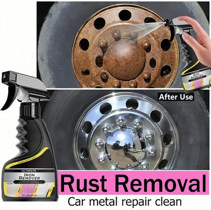 Car Rust Remover Spray – Quick Cleaner for Wheels, Exhaust Pipes & Metal Surfaces, Rust & Iron Powder Removal