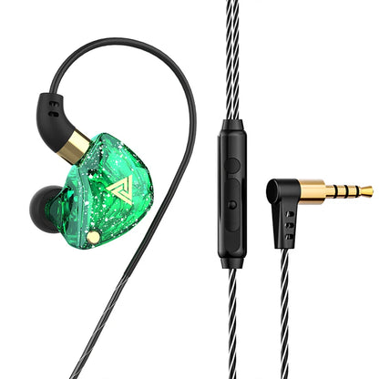 QKZ AK3 Wired Earphones - HiFi Bass Headphones with Microphone for Gaming, Sports & Music