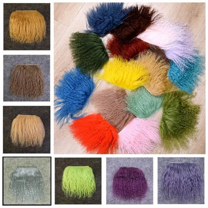 Mongolia Fur Sheepskin Curly Hair Extensions — Cute Wool Texture Wigs for SD, Blyth & BJD Dolls