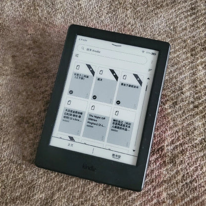 Original Kindle 6/8 Used eBook Reader, 6-Inch E-Ink Touchscreen WiFi eReader, No Light, Better Than Kobo