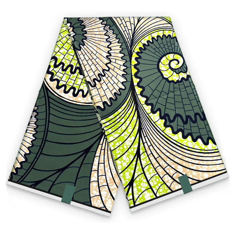 2026 African Ankara Wax Print Fabric - 100% Cotton Soft High Quality Original Real Wax Fabric for Party Dresses HH101