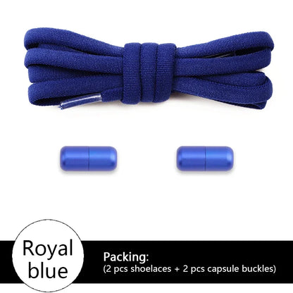 New Colorful Elastic No-Tie Shoelaces – Round Sneakers Laces for Kids & Adults