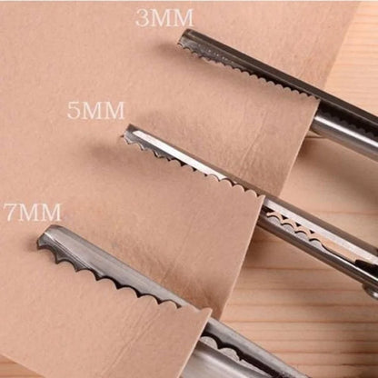 DIY Tailor Sewing Scissors Set – Stainless Steel Dressmaker Shears 3/5/7mm Wave Lace Fabric Cutting Tools