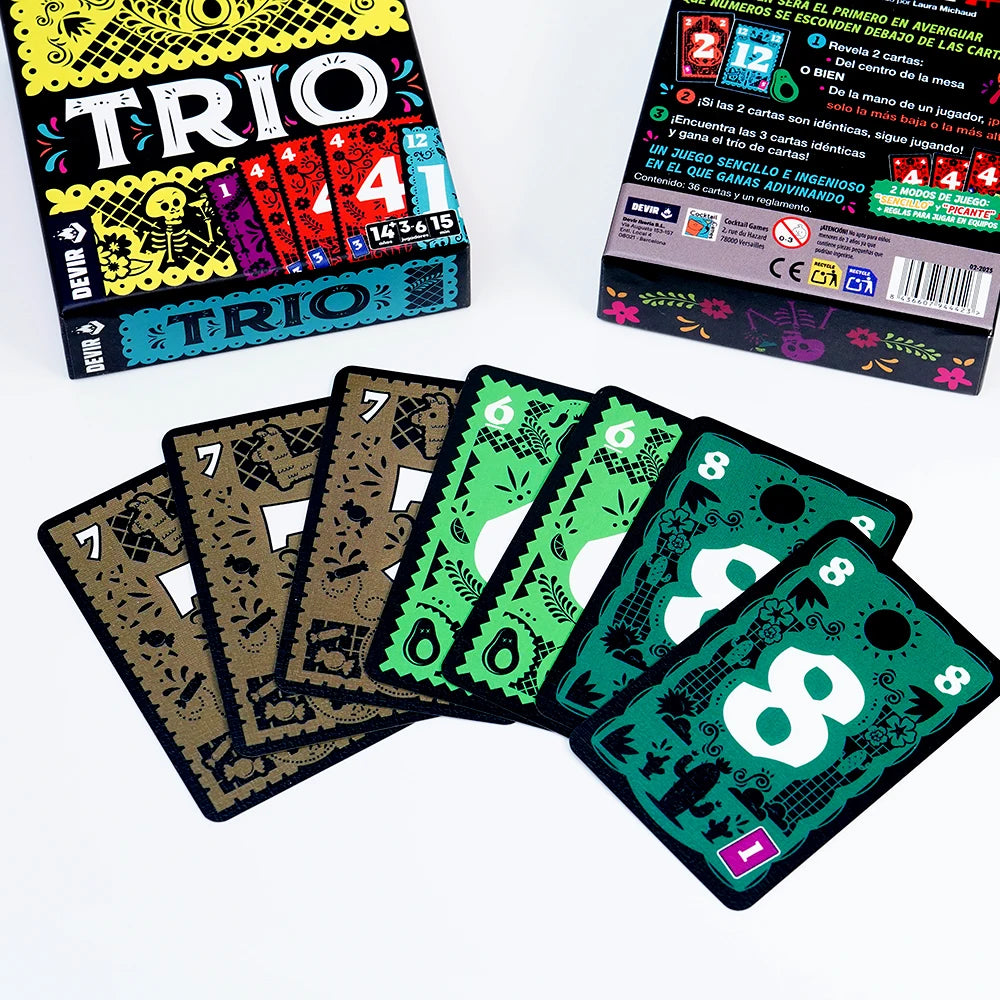 Spanish Trio Card Game Set – Party Games Including The Imposter, Arre Unicorn & More