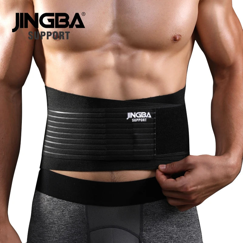 JINGBA SUPPORT Men’s Sports Waist & Back Support Belt – Fitness Sweat Trainer Corset Trimmer Musculation Protector