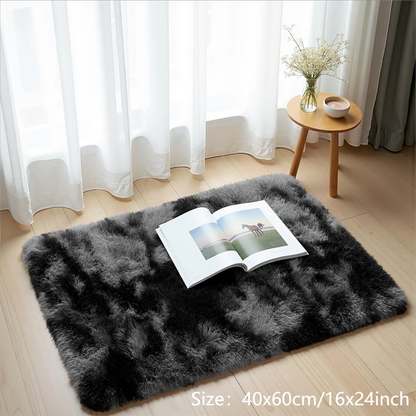 VIKAMA Tie-Dye Plush Carpet – Soft Fluffy Non-Slip Rug for Living Room, Kids’ Room & Baby Crawling Mat