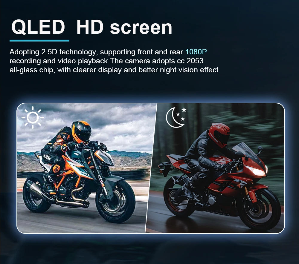 6.25-Inch Motorcycle GPS Navigation Screen with Wireless CarPlay & Android Auto – 1560x720 Resolution, Motor DVR Monitor, TPMS Optional