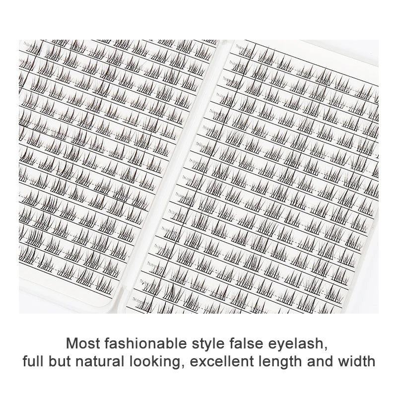 Individual Lash Extensions Kit – DIY Cluster Eyelash Book, False Lashes for Home Makeup