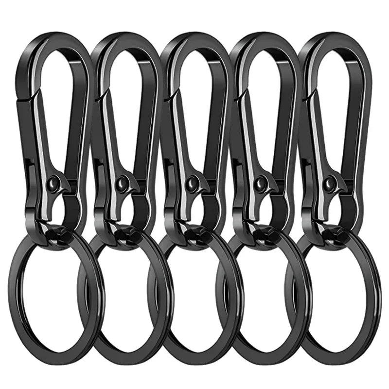 1/5PCS Metal Gourd Buckle Keychain – Strong Carabiner Climbing Hook for Car Keys & Vintage Accessories