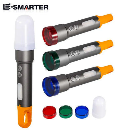 High-Power Portable Flashlight - USB Rechargeable Hand Lamp for Outdoor Camping and Cars